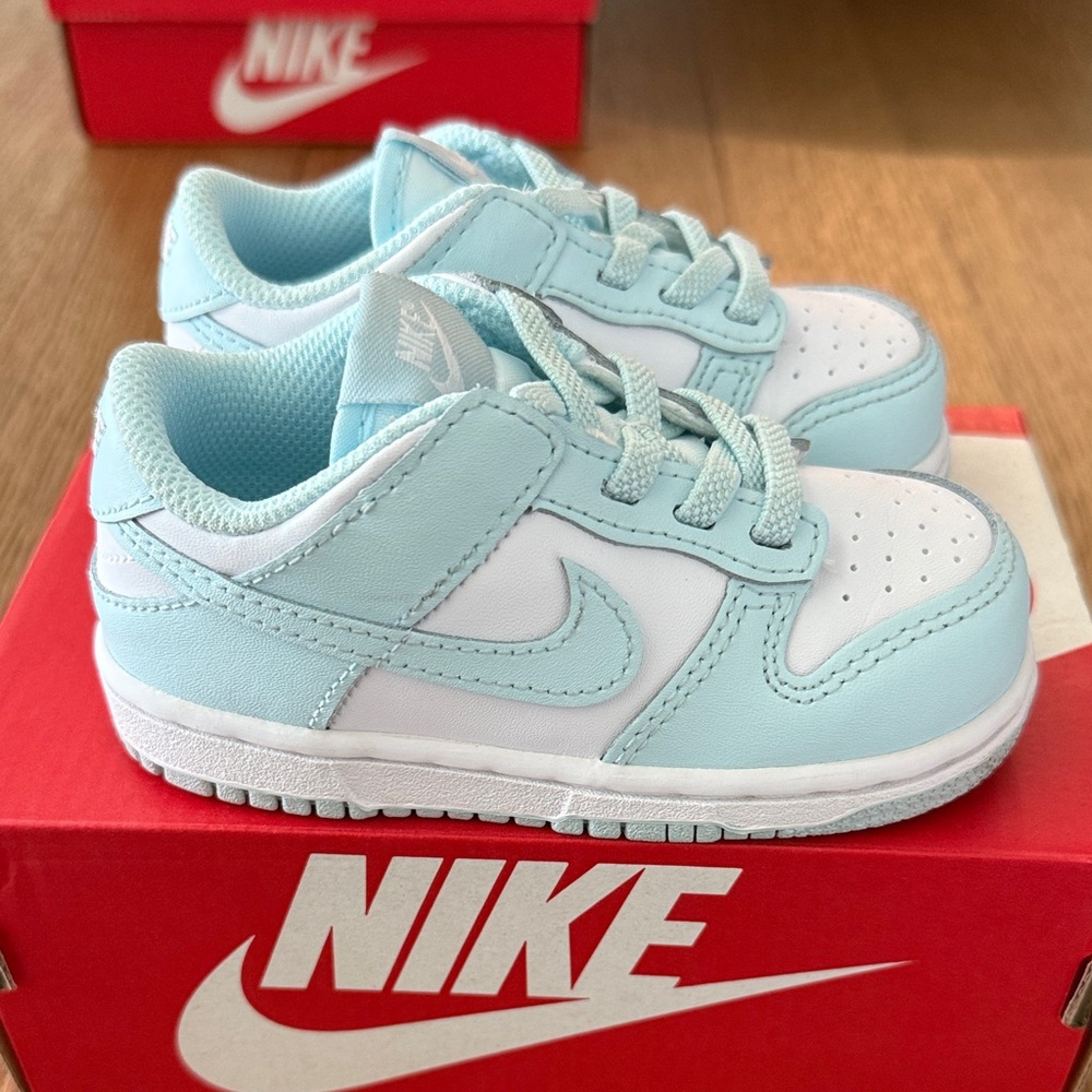 Nike Kids' Sky Blue and White Sneakers